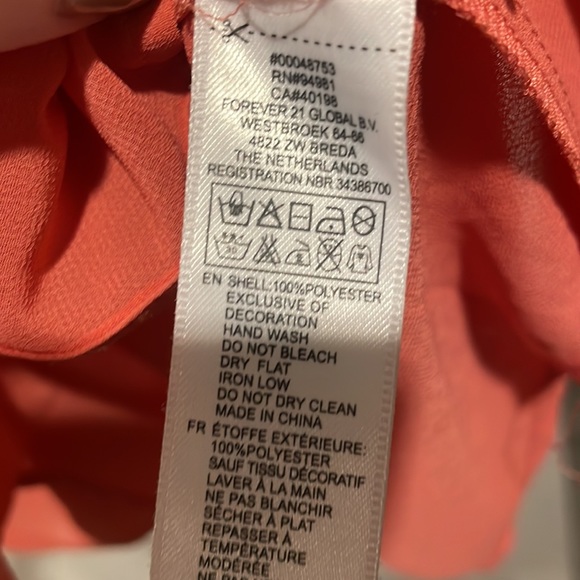 Forever 21 Coral Lace Blouse - Picture 5 of 5